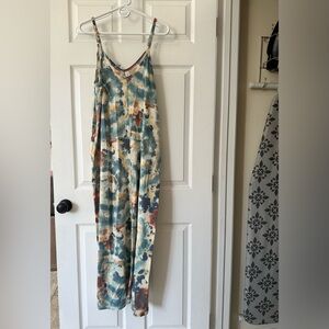 Tie dye maxi dress